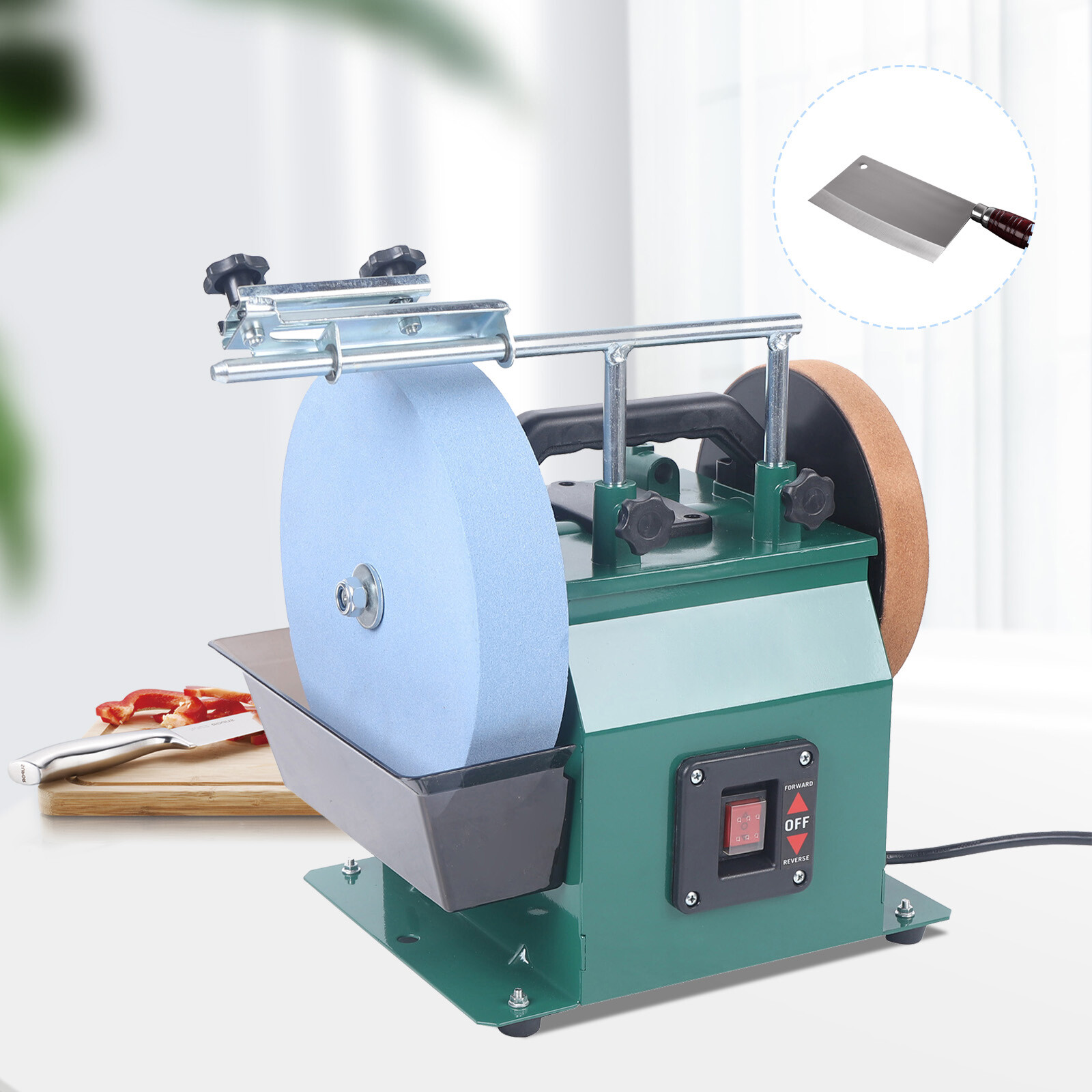 10 Inch Electric Knife Sharpener Sander Polishing Machine Blade Grinding Sharpen