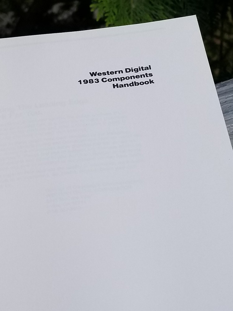 VINTAGE ELECTRONICS BOOK DATA 1983 WESTERN DIGITAL COMPONENTS HANDBOOK