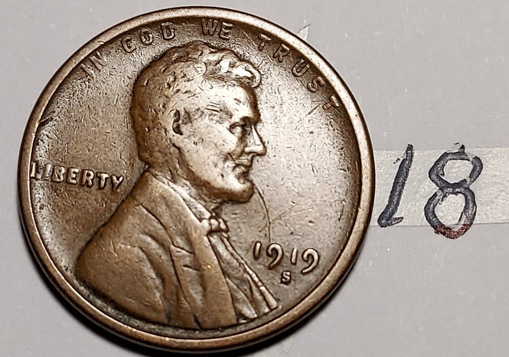 1919-S Lincoln Wheat Cent #18