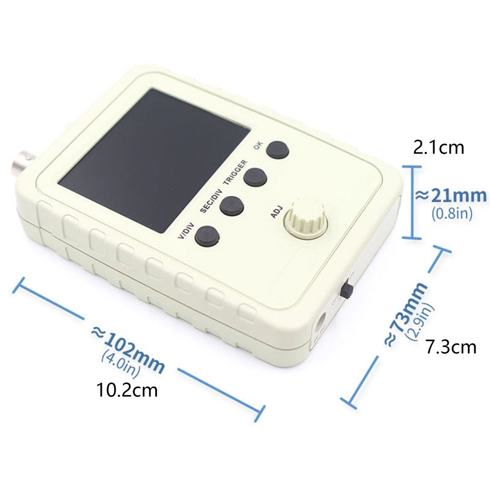 Assembled DSO150 Digital Oscilloscope 2.4" LCD Display With Case Test Clip Power