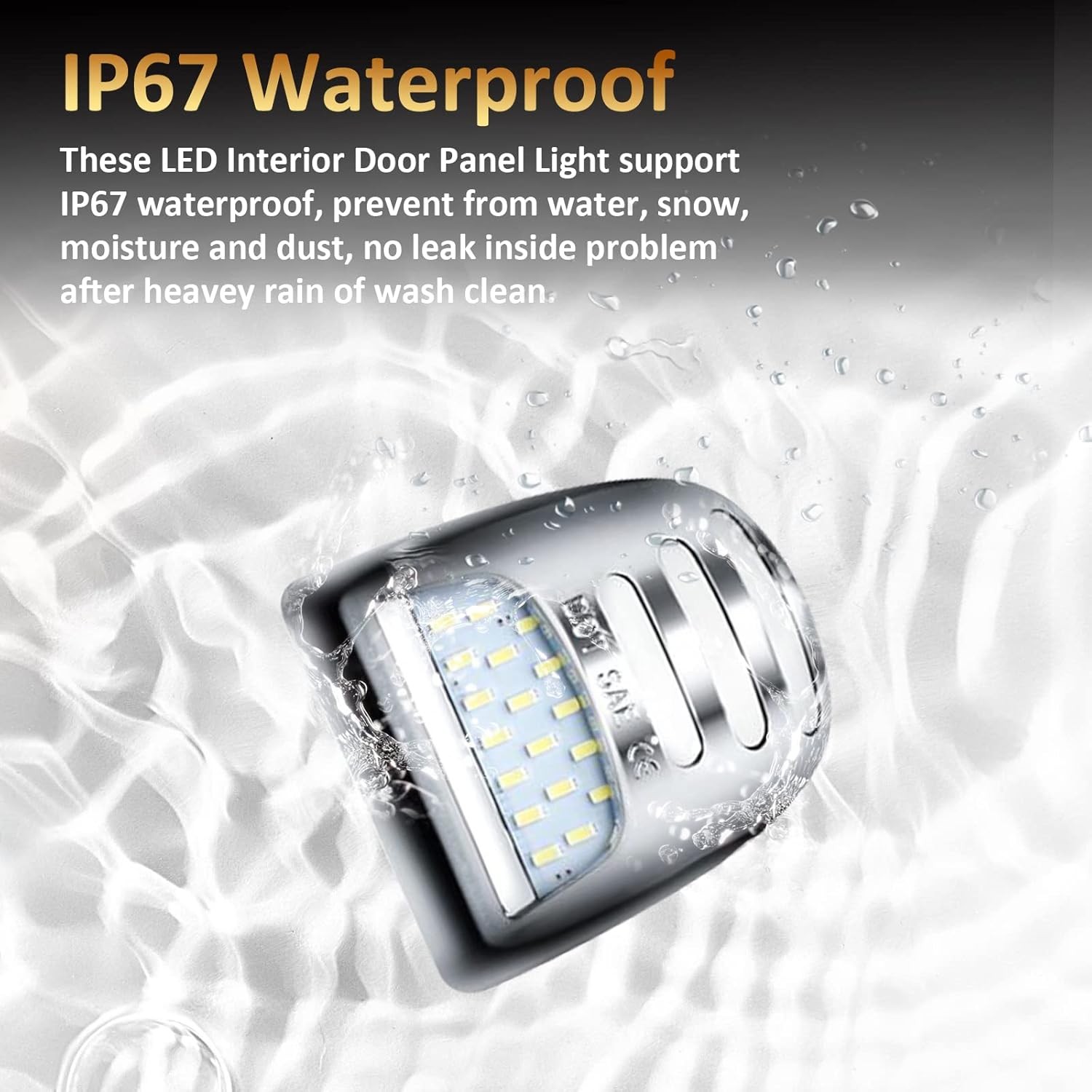 Chrome LED License Plate Tag Light for Chevy Silverado 1500/2500/3500 1999-2013