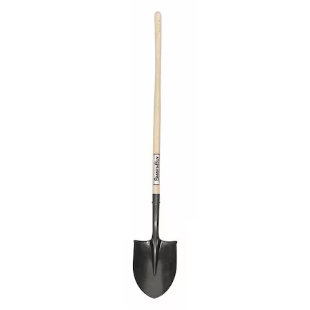 Seymour Midwest 49830Gra Round Point Shovel, 16 Ga 42 In L Wood Handle