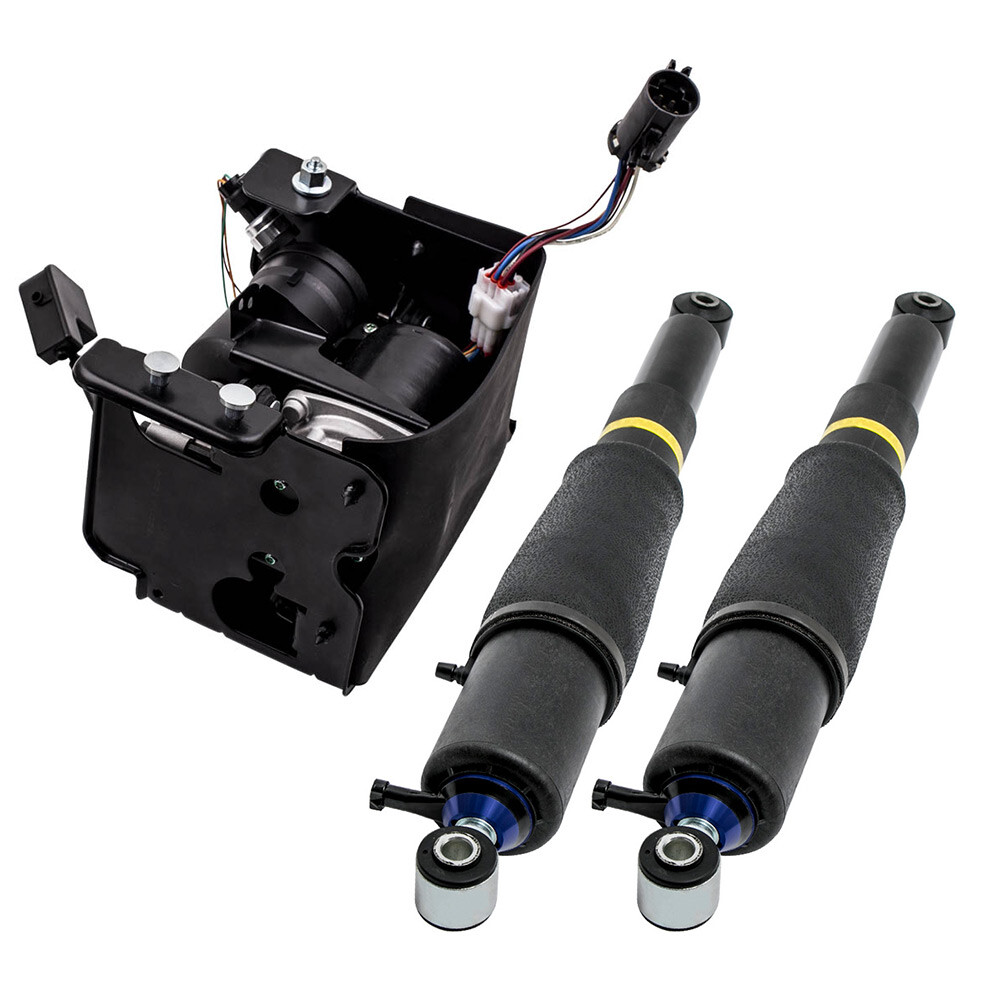 3PCS Air Suspension shocks Compressor Pump For Escalade Suburban Yukon Tahoe