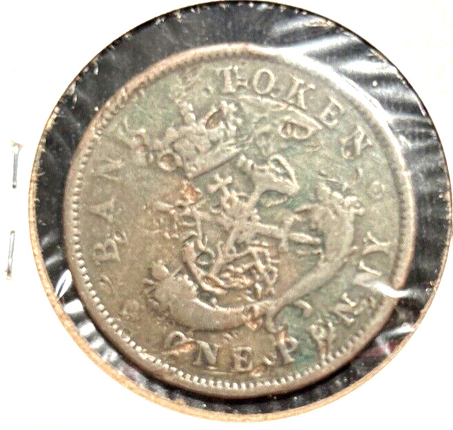 Upper Canada 1857 penny KM TN3 VF
