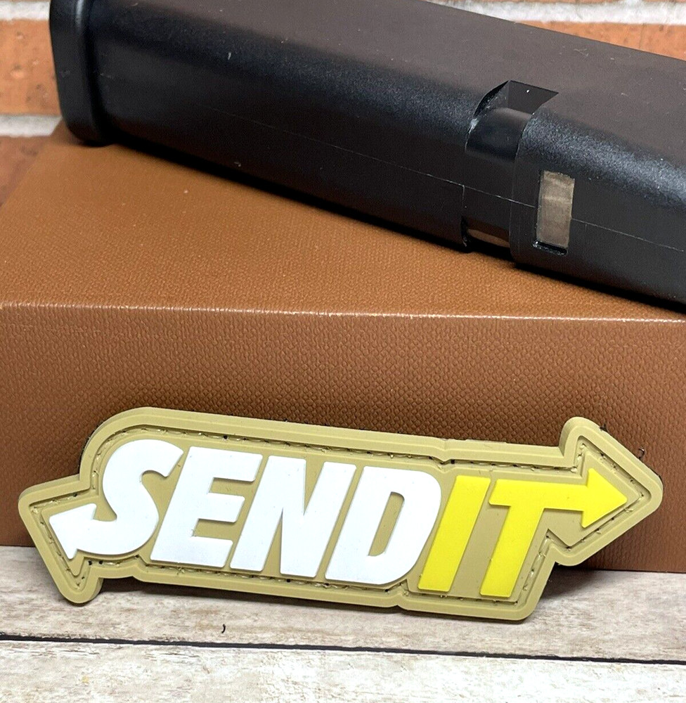 PVC Tactical Morale Patch - Send It Patch,  Send It Gun Patch