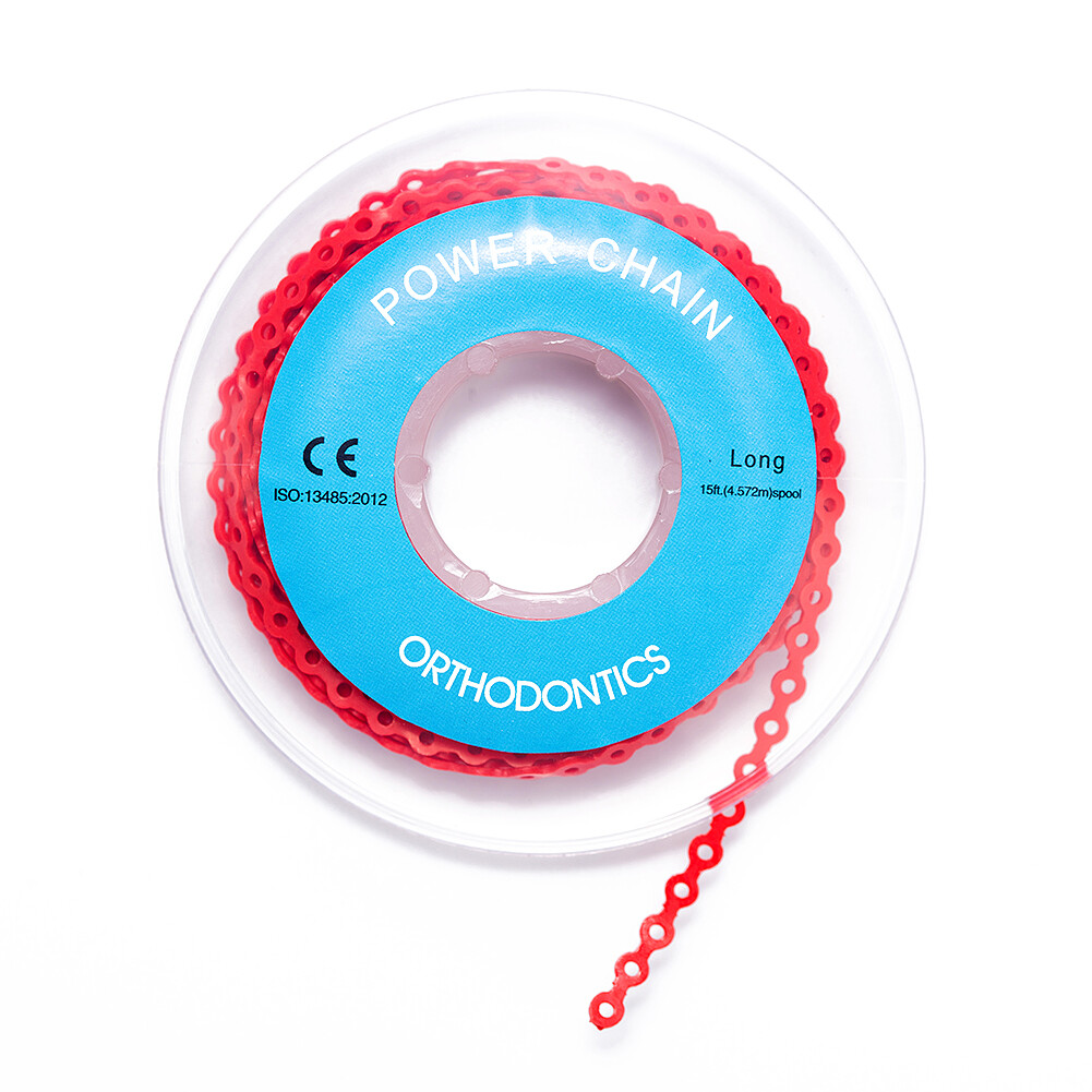 Dental Power Chains Ortho Elastic Ultra Spool Closed/Short/Long For Wire Braces