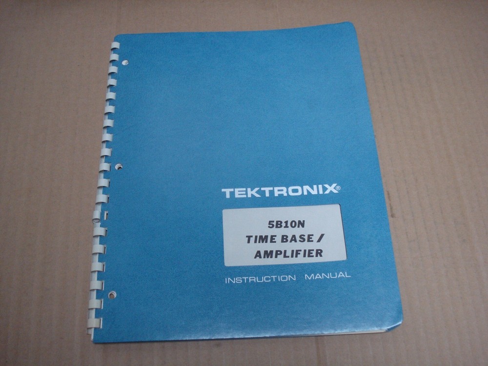Tektronix 5B10N Time Base/Amplifier Instruction Manual 1971
