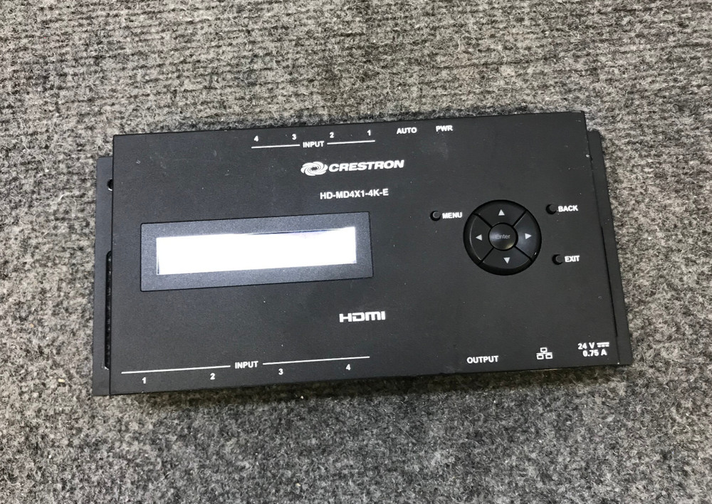 Crestron HD-MD4X1-4K-E 4x1 4K HDMI Switcher (Unit Only)