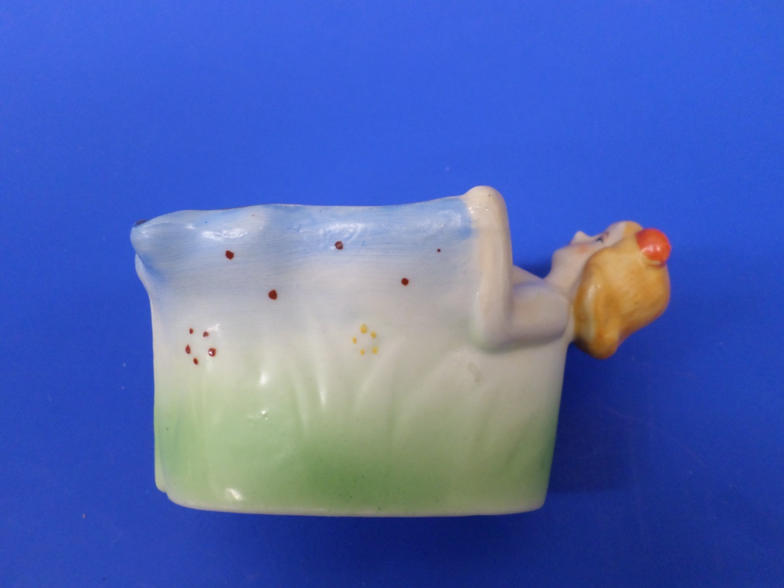 Vtg SEXY Risque Lady Legs Dancer Lifting Skirt NAUGHTY NODDER ASHTRAY Patent TT