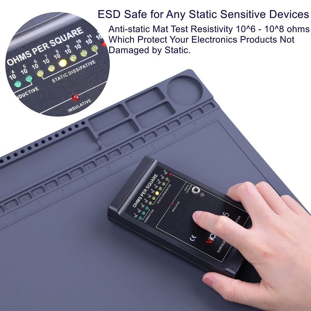 Anti Static Mat for PC Building, Computer Electronics Repair, Heat Resistant ...