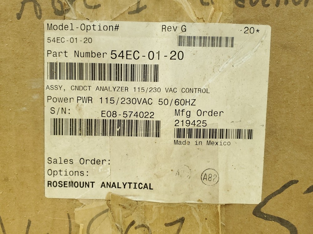 Rosemount Anaylitical 54EC-01-20 Conductivity Analyzer