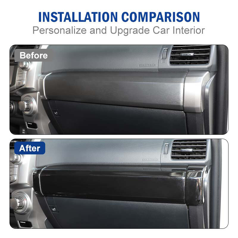 Passenger Co-pilot Dashboard Side Panel Decoration Cover Trim For 4Runner 2010+