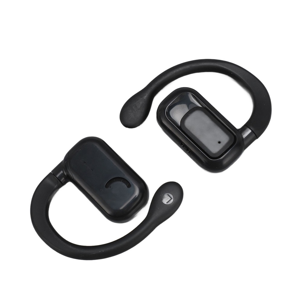 (Black)144 Languages Translator Earbuds Touch Control Earhooks Language