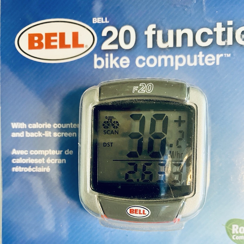 BELL 20 Function Bike Computer Backlit Screen Calorie Counter New Sealed Pkg