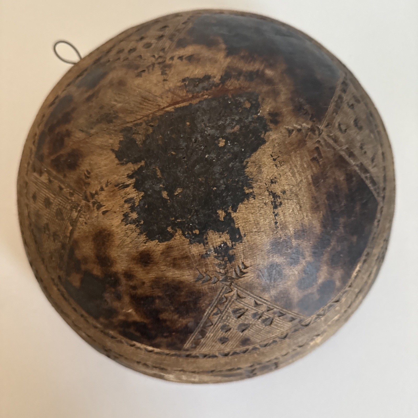 Incised Wood Bowl African