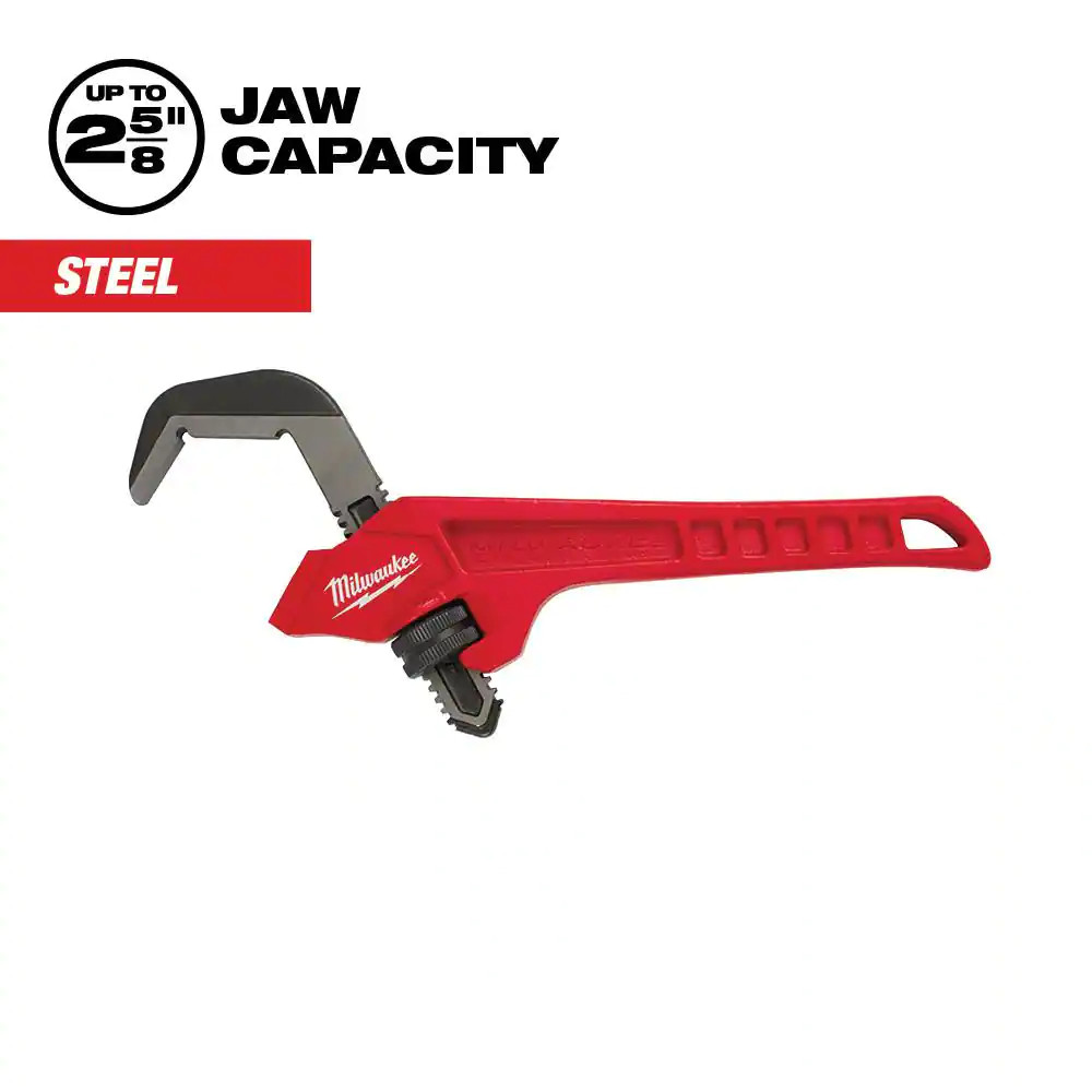 12 In. Steel Offset Hex Pipe Wrench