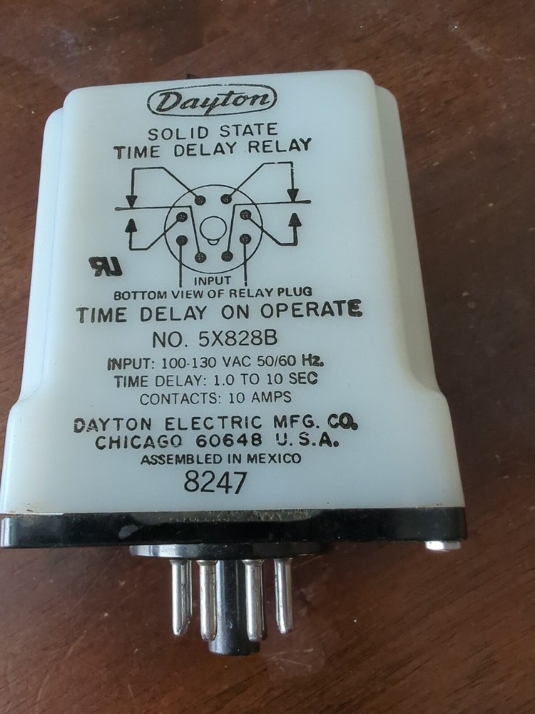 Dayton 5X828B Solid State Time Delay Relay new