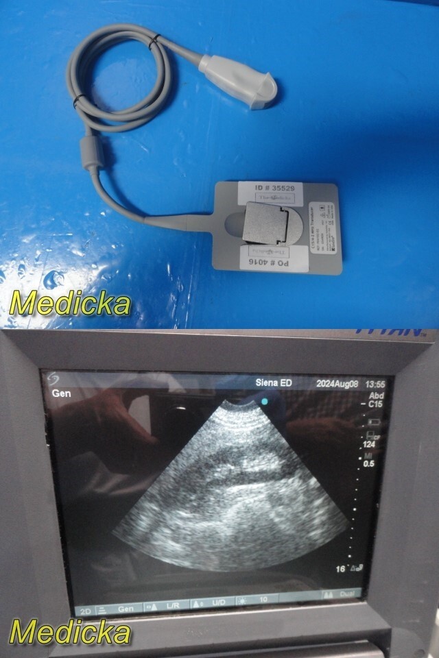 2005 Sonosite C15 / 4-2 MHz Curved Array Transducer Probe Ref P04102-02 ~ 35529
