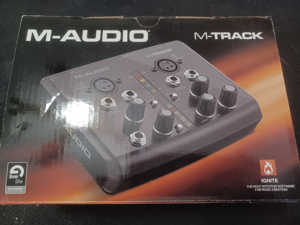 M-Audio M-Track Plus 2 Channel Portable USB Audio MIDI Interface NEW NEVER USED