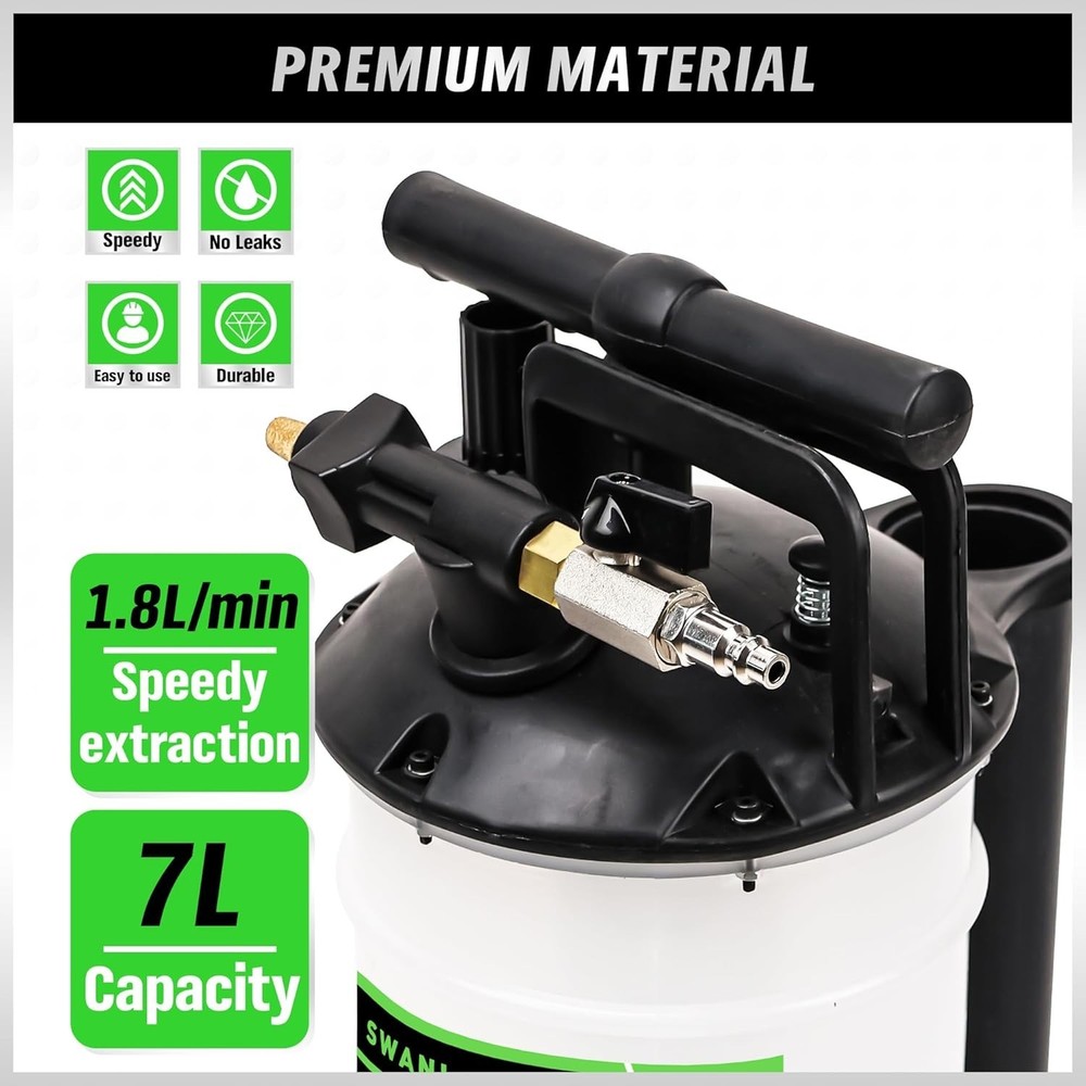 Professional 7L Pneumatic/Manual Fluid Extractor Pump