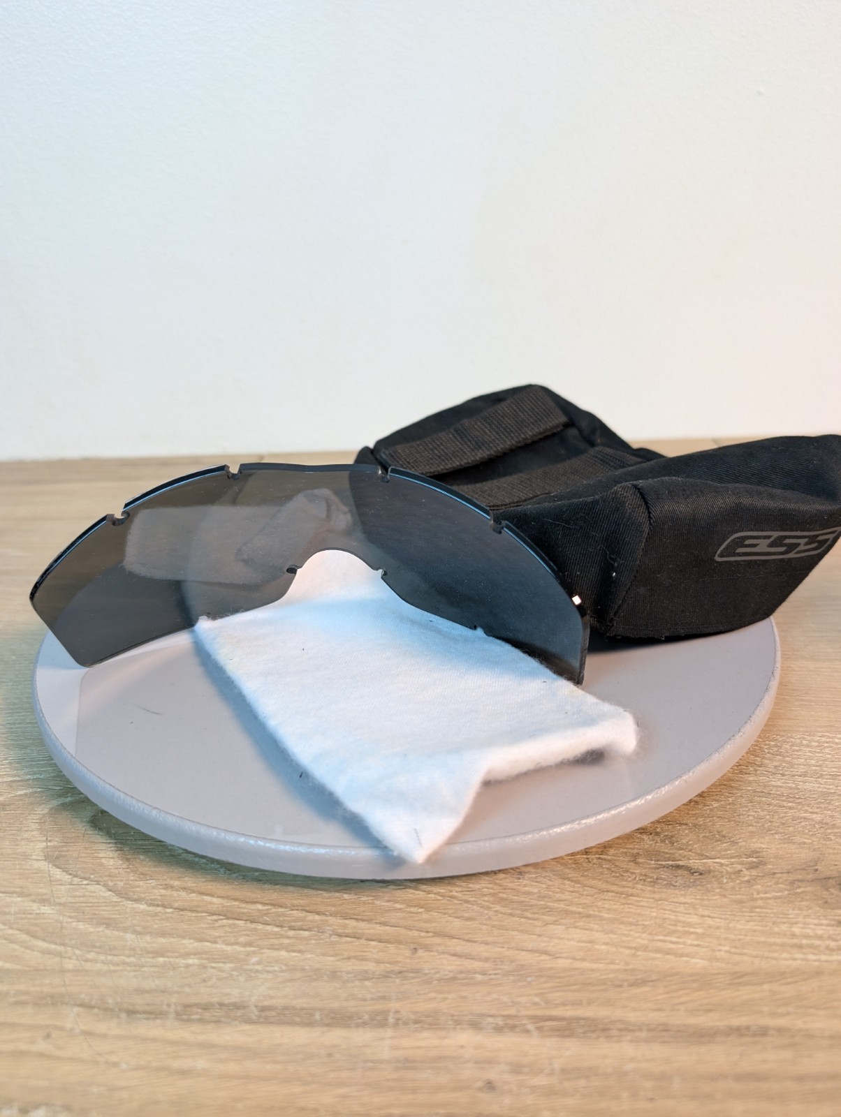 Replacement Dark Lens. ESS Eyewear Ice Black Lightweight Frameless Eyeshield *