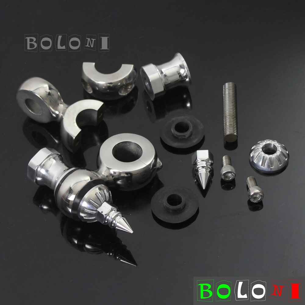 For Harley Chopper Bobber Cafe Racer Offset Dogbone 1'' Handlebar Risers Kit