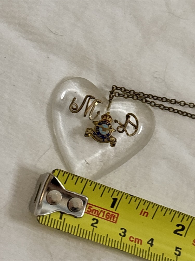 RCAF Sweetheart Lucite Necklace