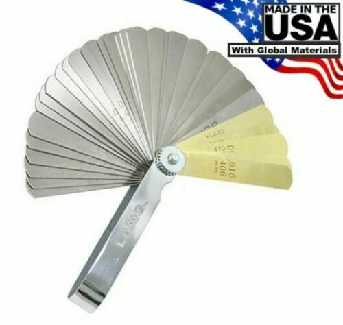 Lang Master Feeler Ignition Gauge 36 Leaf Blades 6 Brass .002 to .035in USA