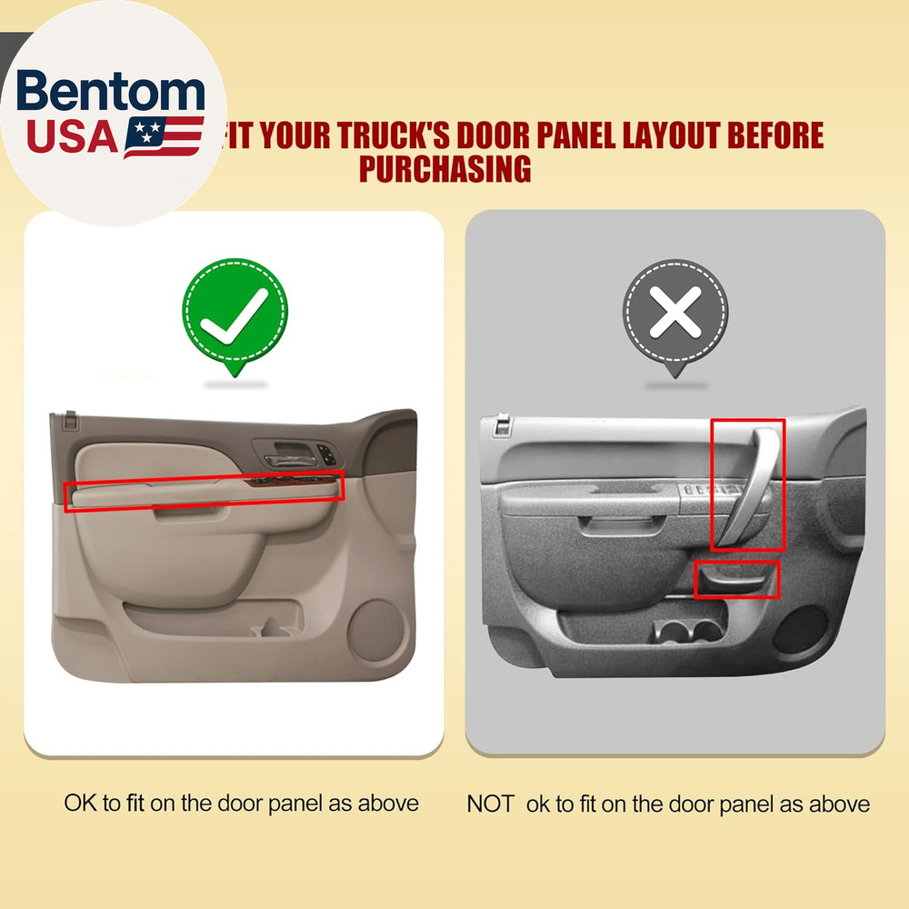 80994 Front Left Driver Side Armrest, Door Panel Compatible with Chevy Silverado
