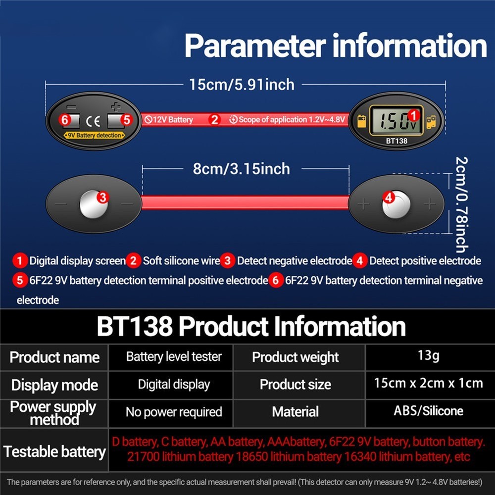 Lithium Battery Capacity Tester with Digital Display for Fast Power Check