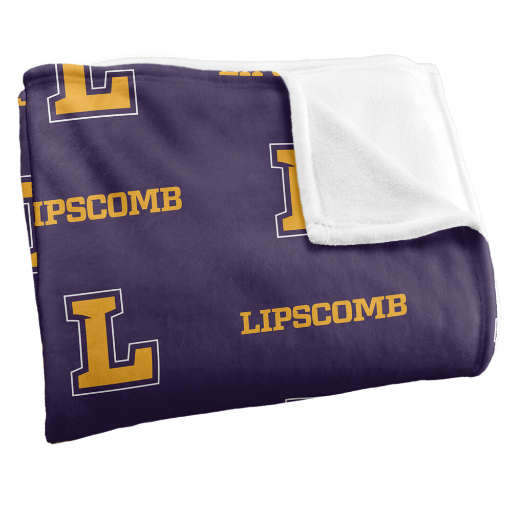 Lipscomb University Logo Pattern Silky Touch Super Soft Throw Blanket