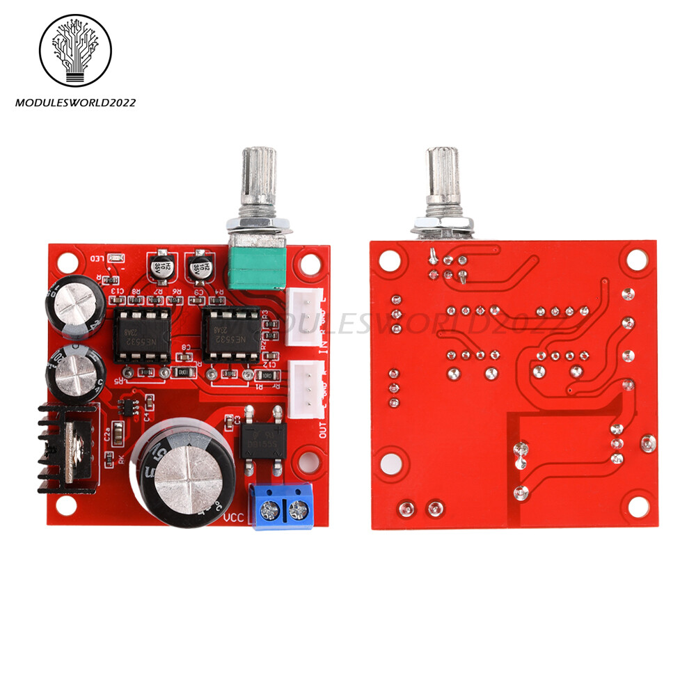 NE5532 Preamplifier Board Single Power Supply Dual Op Amp Preamplifier Module