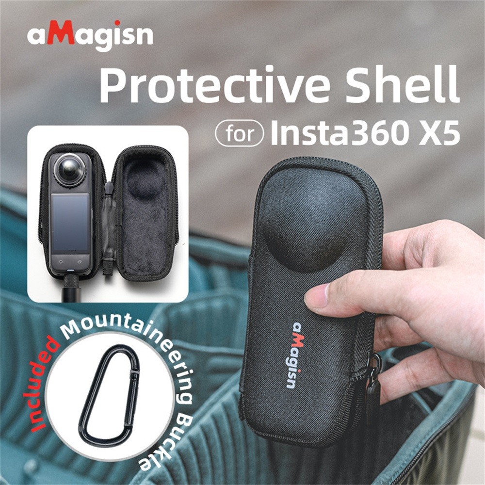 For Insta360 X5 Camera Mini Storage Case Protective Case Outdoor Carrying Case