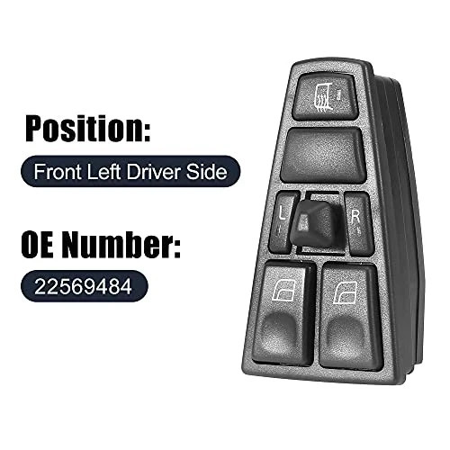 Master Driver Side Power Window Switch 22569484 Replacement for Volvo VNL 200...