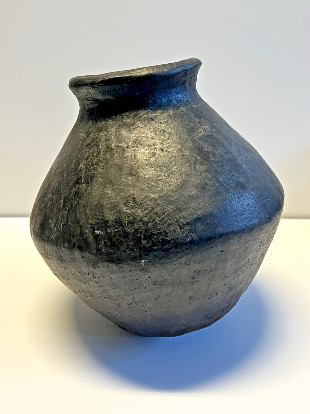 Antique Native American Indian Mississippian Era Olla Clay Pottery Jug;