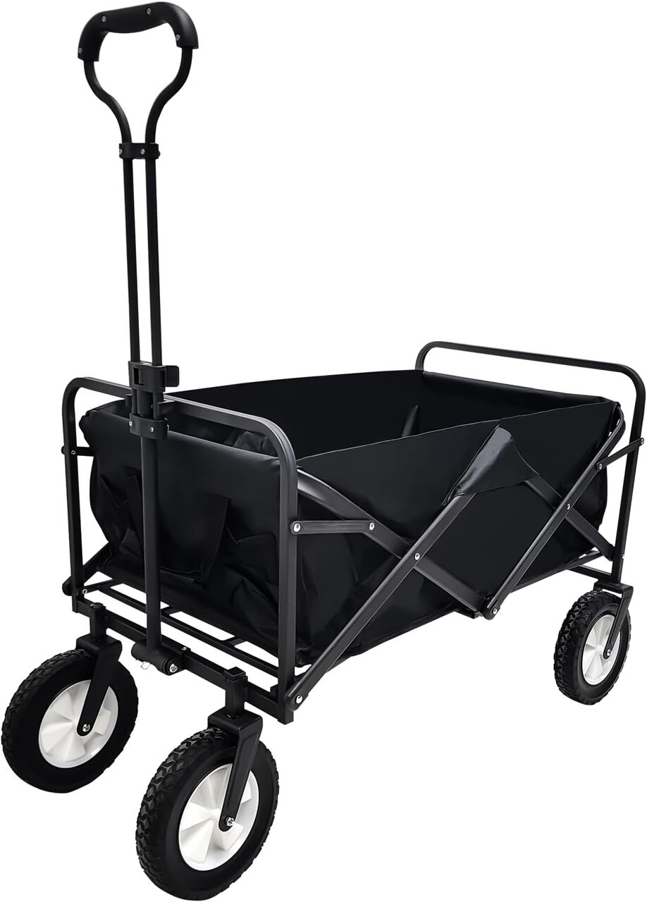 Heavy Duty Collapsible Wagon Cart - Outdoor, Garden & Beach Essential