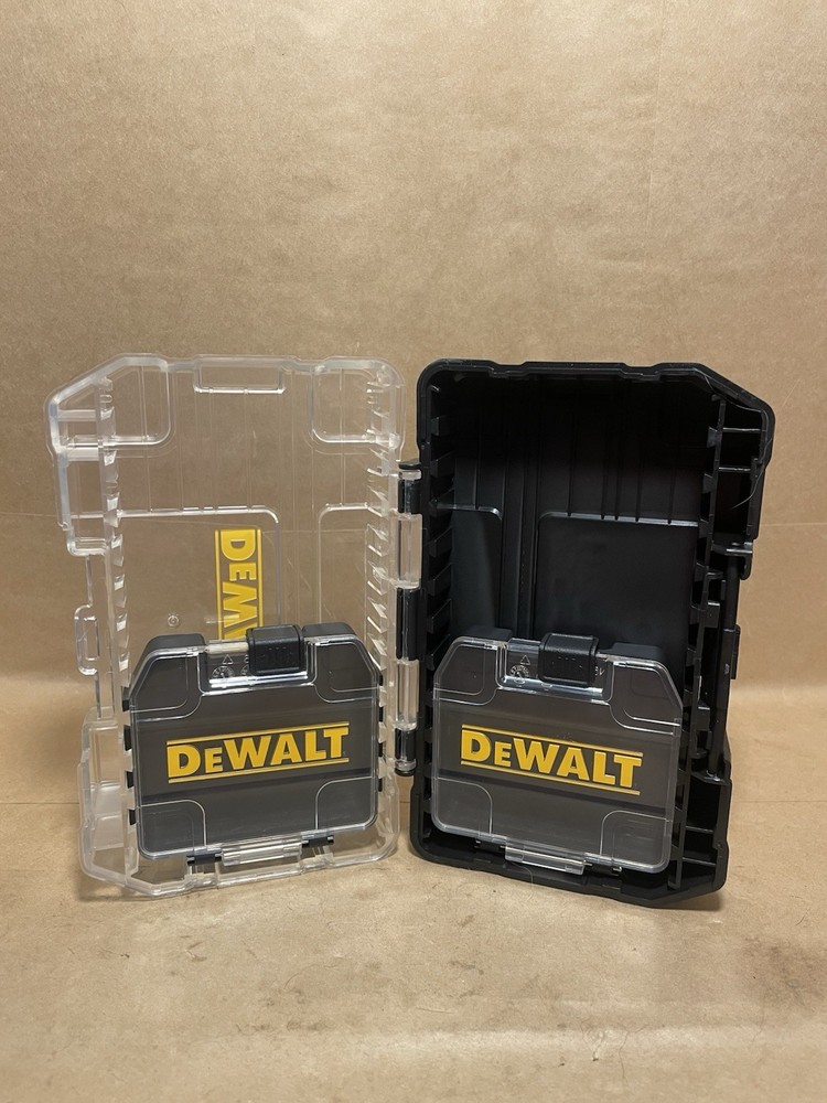 New 3pc - DEWALT ToughCase Tool Box PLUS 2 Mini Tough Case Insert Organizers