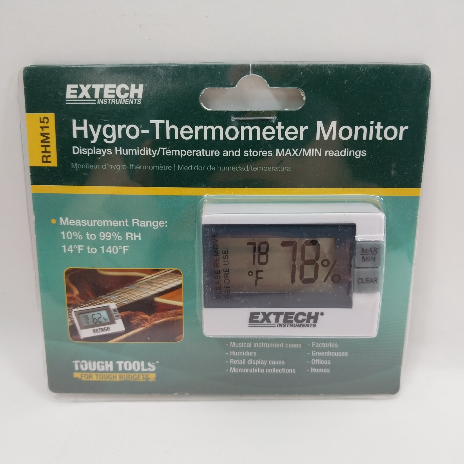 EXTECH  Hygro-Thermometer Monitor RHM15 - Free Shipping