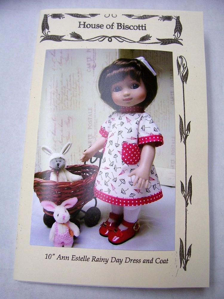 10" Tonner Patsy, Ann Estelle "Rainy Day" Dress, Coat and Hat Pattern