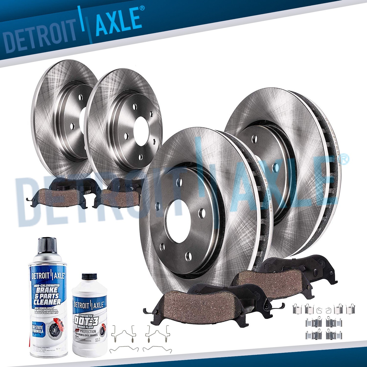 Front Rear Disc Rotors + Ceramic Brake Pads for 2006 2007 2008-2013 Lexus IS250