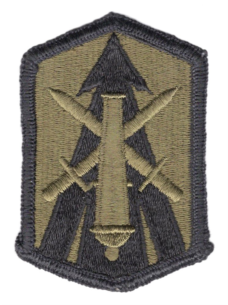 Army Patch: 214th Field Artillery Brigade - subdued, merrowed edge