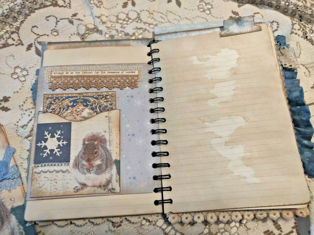 Winter's Tale Cinch Book Journal Handmade