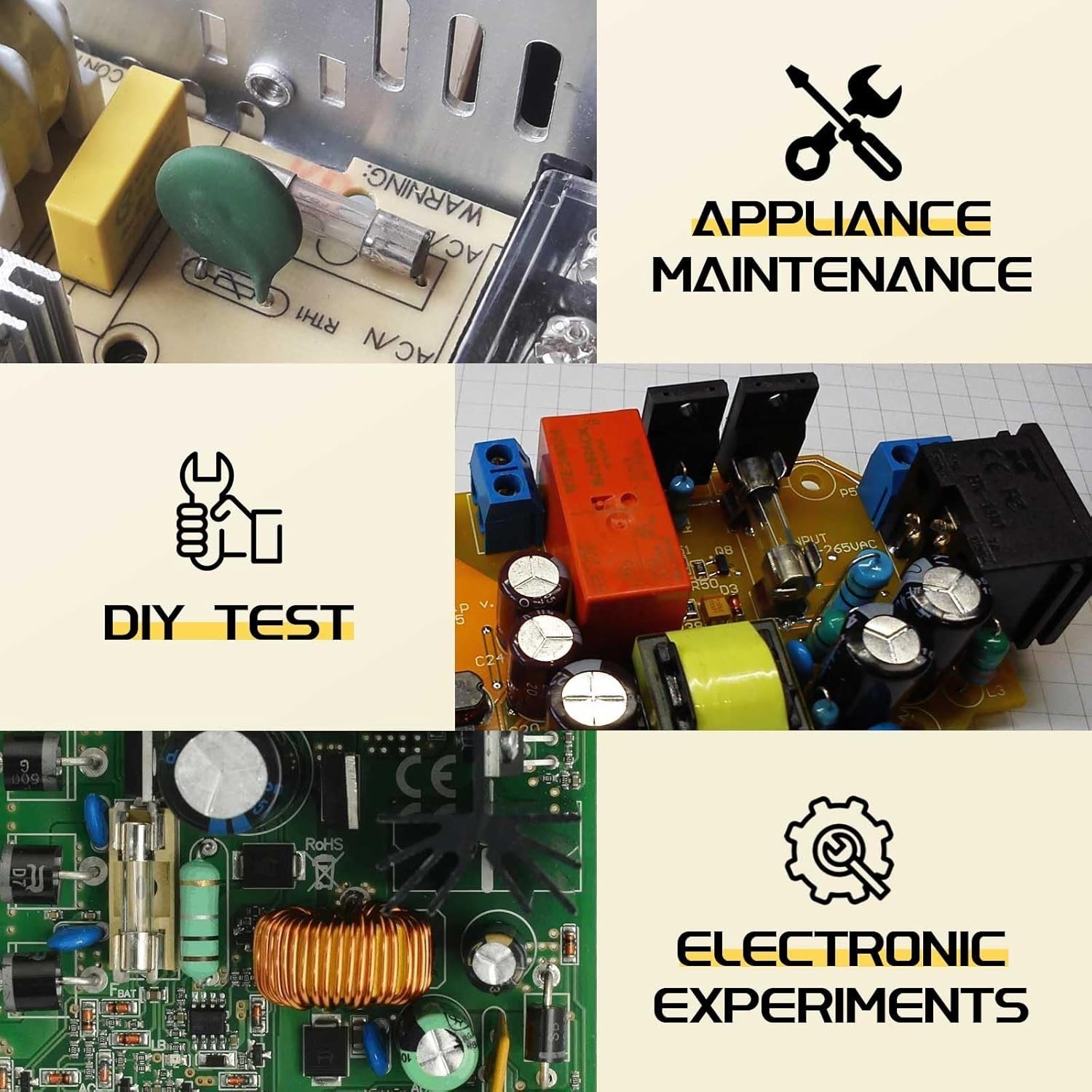 Fast Blow Glass Fuse Assortment Kit, 24 Values Glass Fuses 250V 5x20mm 0.5A NEW*