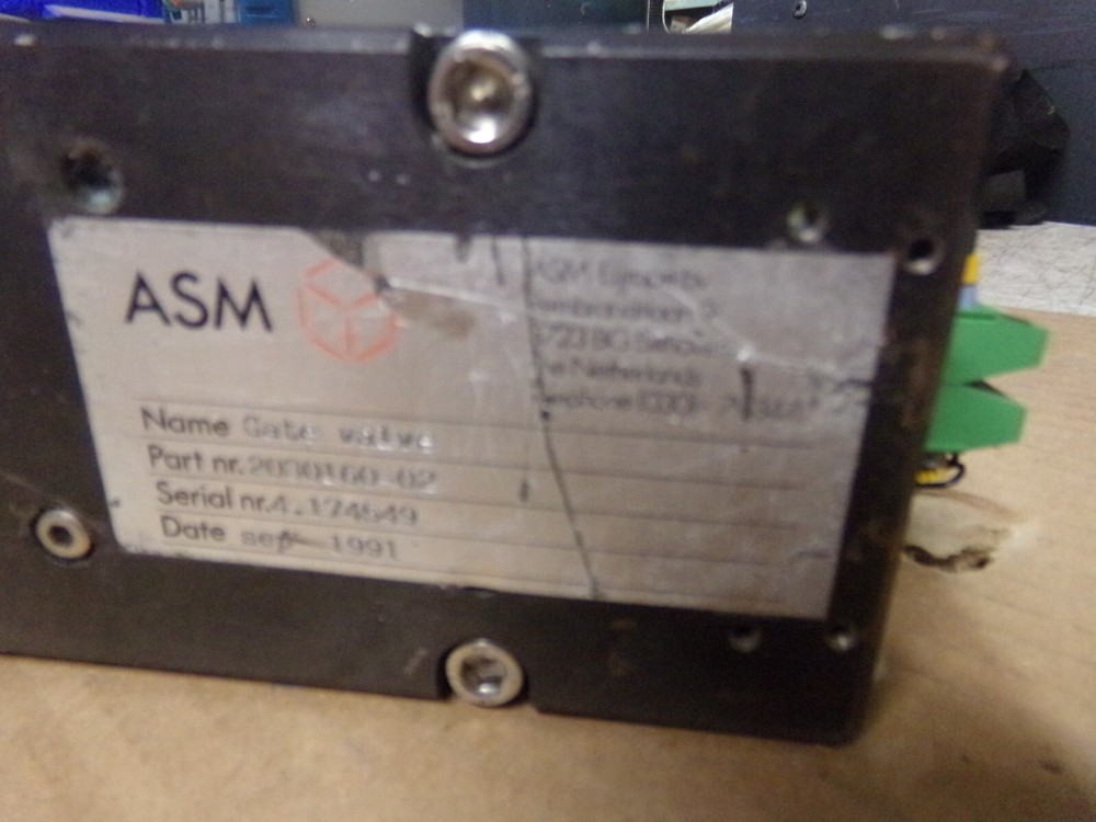 ASM Gate Valve 2030160-02