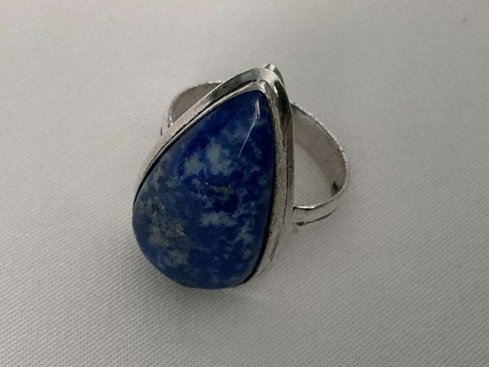 Artisan Southwest Blue Skies Lapis Ring Shadow Bezel Size 9.5