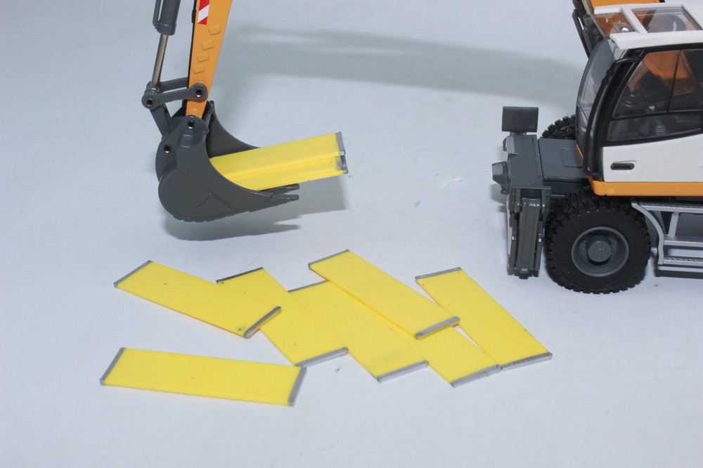 10X Control Panel Yellow Formwork Board 1:50 Formwork Board For Diorama Load