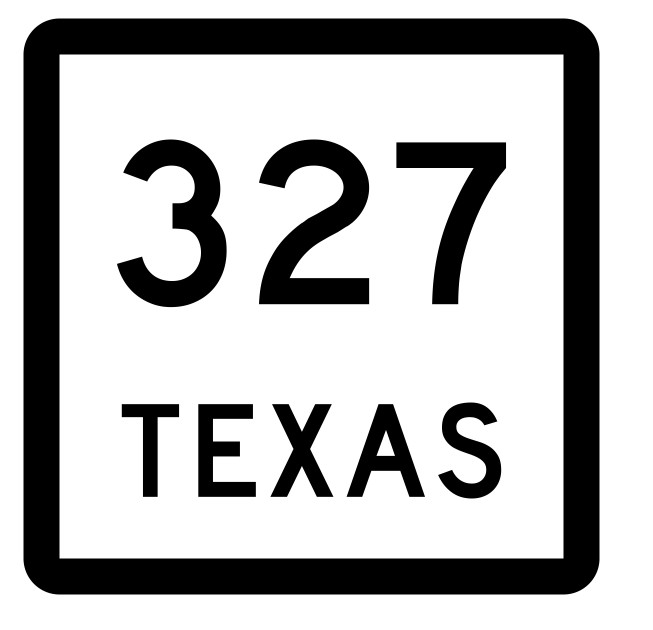 Texas State Highway 327 Sticker Decal