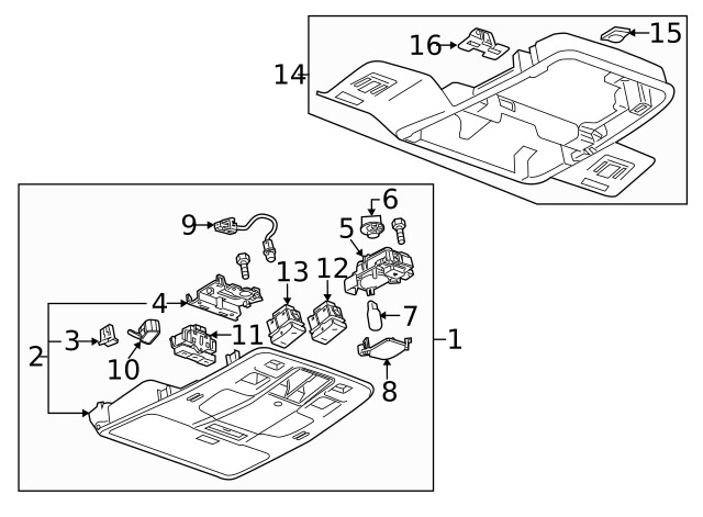 Genuine GM Console Assembly 22951552