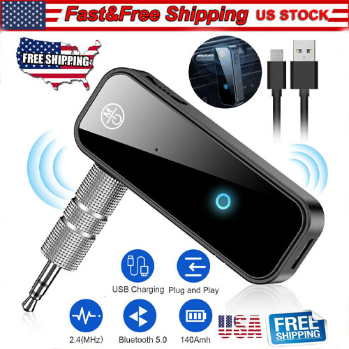 USB Wireless Bluetooth 5.0 Transmitter Receiver for Car Music Audio Aux Adapter