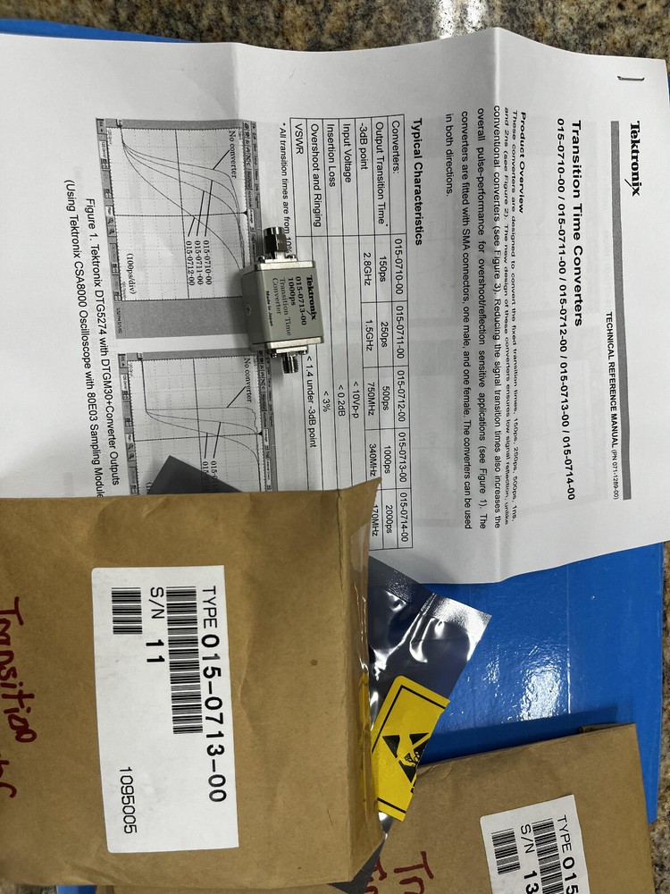4cc  Tektronix 015-0713-00 Filter,Low Pass; 1000Ps Transition Time Converter